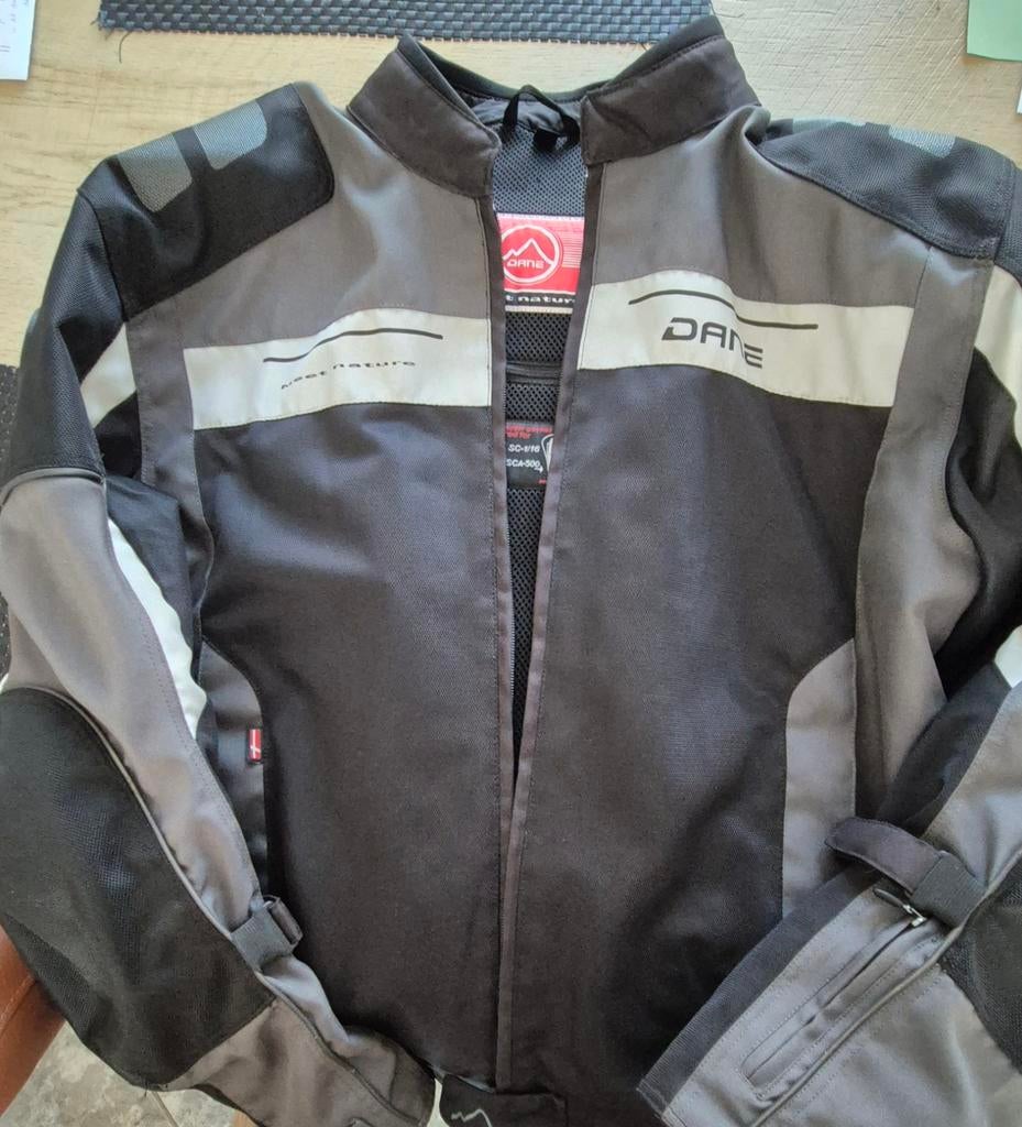 Dane zomer motorjas (maat 62) met rugbeschermer, Ophalen of Verzenden