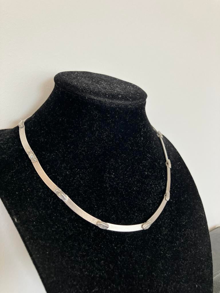 Lapponia collier “ Labyrinth”, Ophalen of Verzenden, Zo goed als nieuw, Zilver, Overige materialen