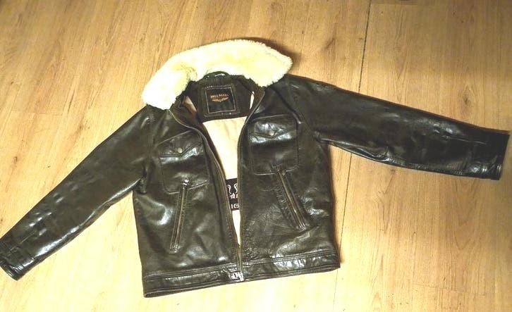 Zeer fraai tijdloos Pall mall piloten jack!, Maat 52/54 (L), Zwart, Ophalen of Verzenden, Zo goed als nieuw