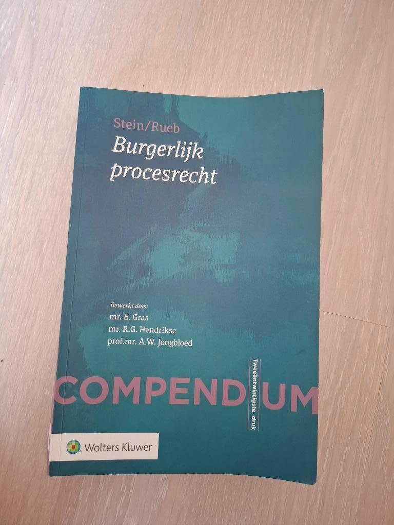 Compendium Burgelijk Procesrecht, Ophalen of Verzenden, Beta, Zo goed als nieuw, WO