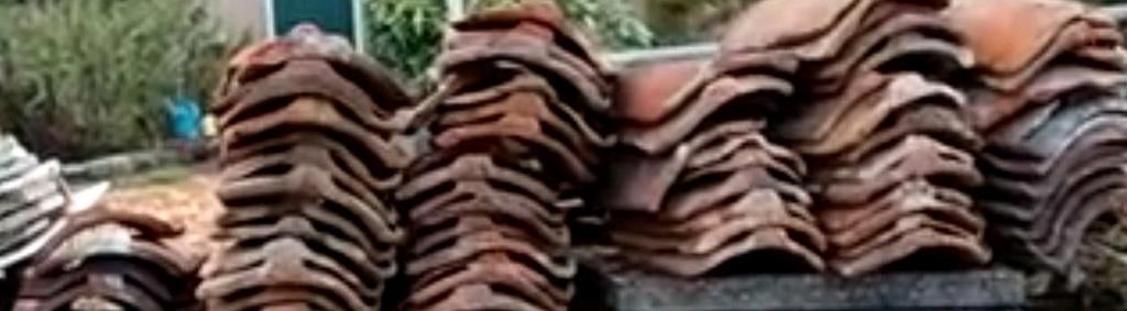 Oud hollandse dakpannen, Ophalen, Gebruikt