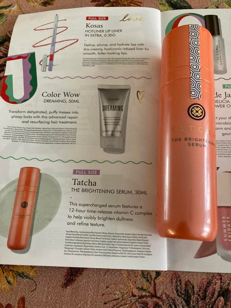 TATCHA The Brightening Serum 30ml nieuw, Ophalen of Verzenden, Nieuw, Gehele gezicht, Verzorging