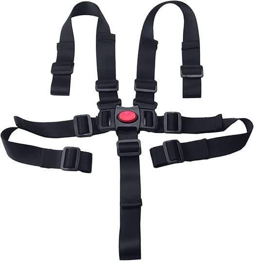 Seat Belt, 5-Point Safety Belt, Adjustable High Chair Belt, Ophalen, Nieuw, Meegroeistoel