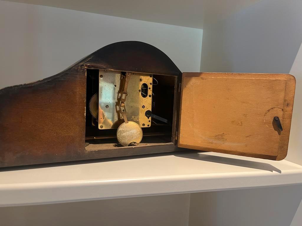 Antieke houten schoorsteenklok - Decoratief en functioneel, Ophalen