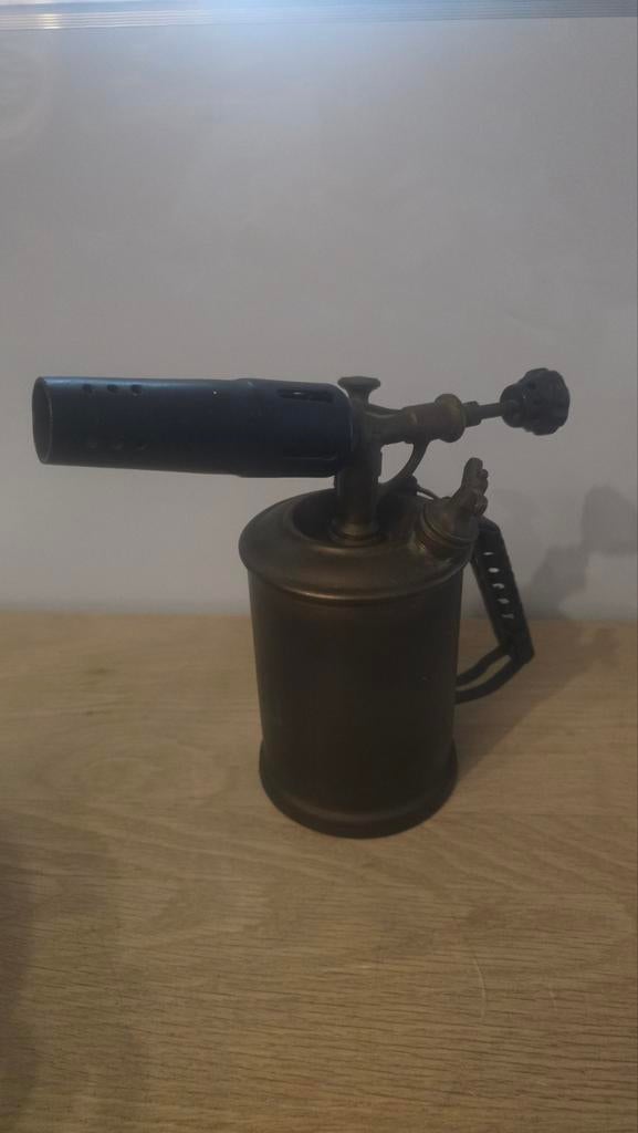 Vintage Soldeerbrander - Antieke Benzine Brander, Antiek en Kunst, Antiek | Gereedschap en Instrumenten, Ophalen of Verzenden