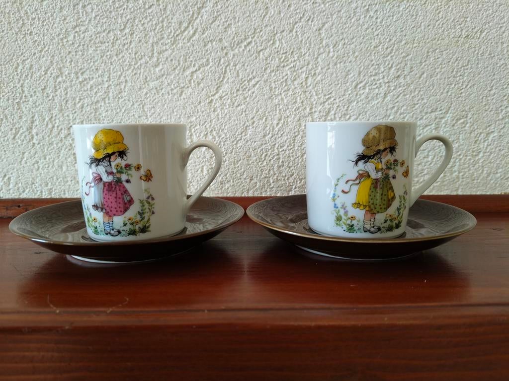 Holly Hobby kop en schotel 2 stuks z.g.a.n. heel mooi, Ophalen of Verzenden