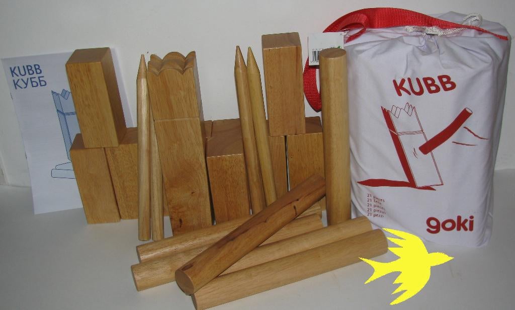 Kubb een leuk spel om buiten te spelen, ., Nieuw, Ophalen of Verzenden, .