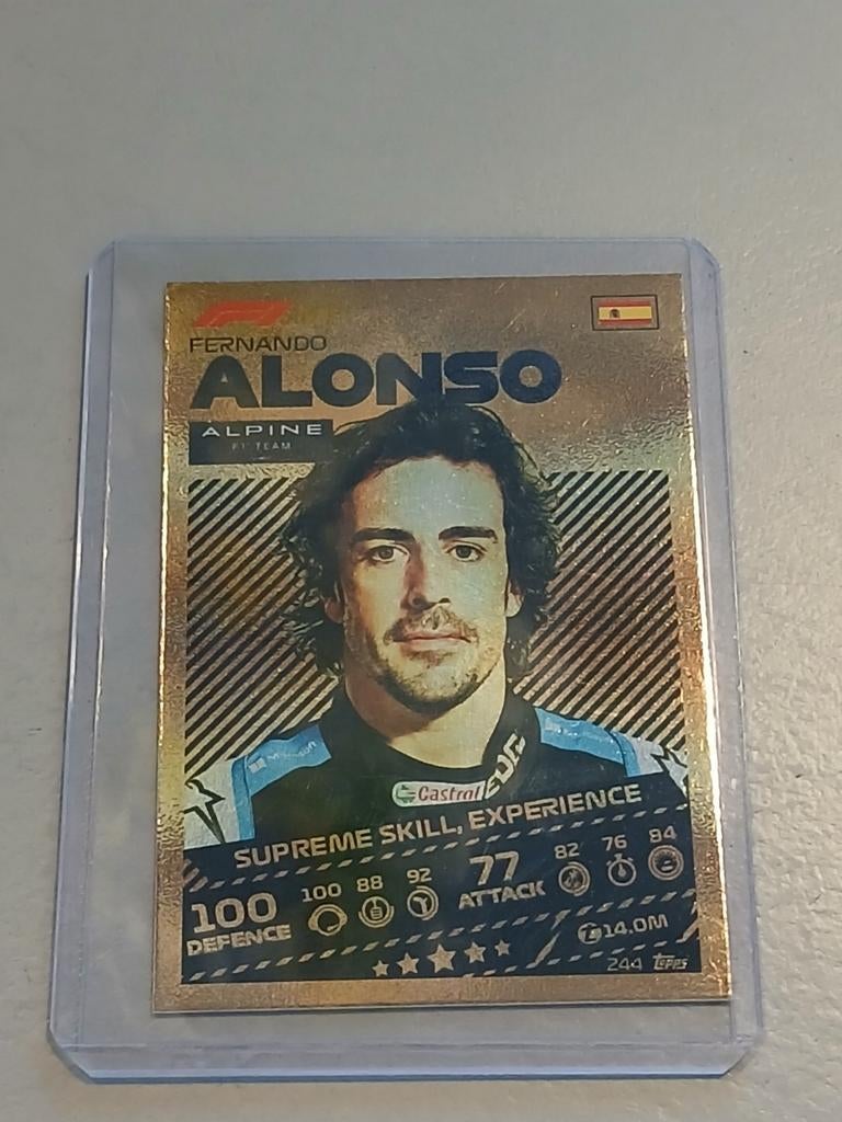 Fernando Alonso Topps Turbo Attax 2021 F1 Trading Card, Ophalen of Verzenden, Zo goed als nieuw, Losse kaart