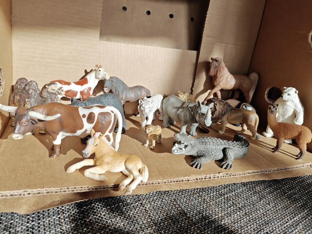 Schleich dieren verzameling, Verzamelen, Dierenverzamelingen, Ophalen, Zo goed als nieuw, Beeldje of Figuurtje