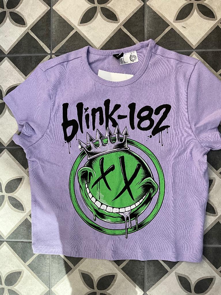 Crop top met print van Blink 182 maat S Nieuw, Nieuw, Ophalen of Verzenden, Crop top met print van Blink 182 maat S Nieuw, Kleding