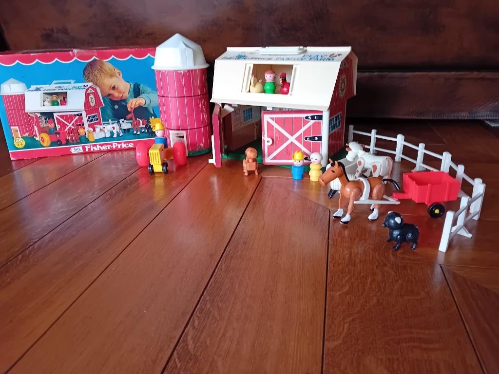 Vintage Fisher price boerderij, Ophalen of Verzenden, Gebruikt, Speelset