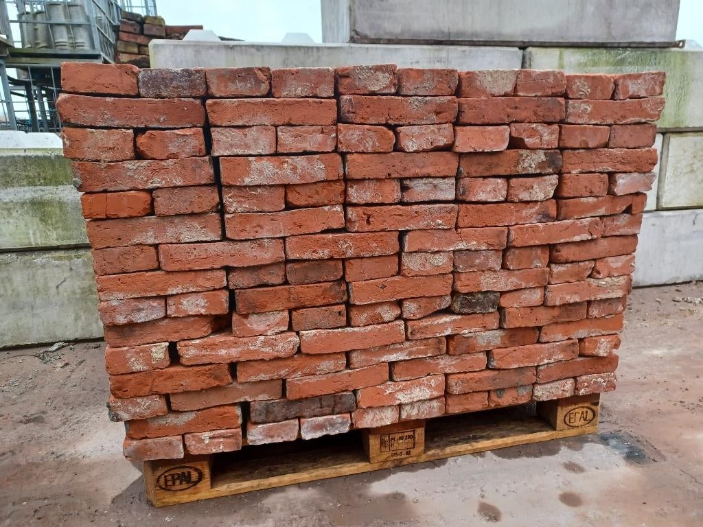 Grote partij gebikte handvorm steen, Doe-het-zelf en Verbouw, Metselstenen, Ophalen, Gebruikt, Bakstenen