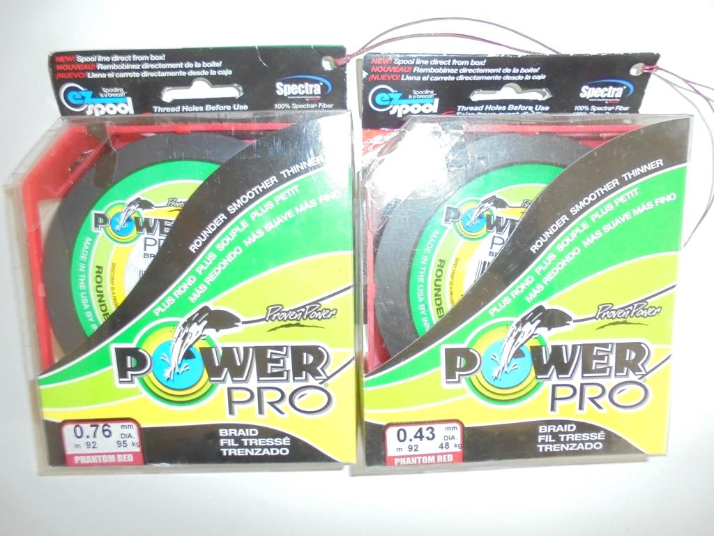 Power Pro Gevlochten lijn 92m 0,43mm en 0,76mm Made in USA., Watersport en Boten, Hengelsport | Zeevissen, Ophalen of Verzenden