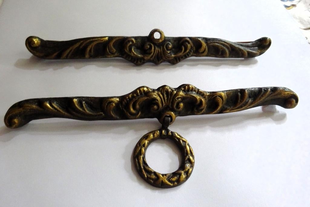 Vintage krullige Schellekoord ornamenten * Messing, Verzenden