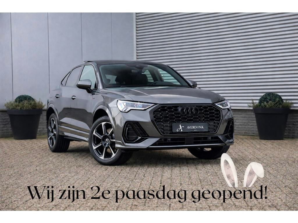 Audi Q3 Sportback 45 TFSI e S-Line Pano|360Cam|Trekh|Elek.st, Gebruikt, Zwart, Overige brandstoffen, Adaptive Cruise Control