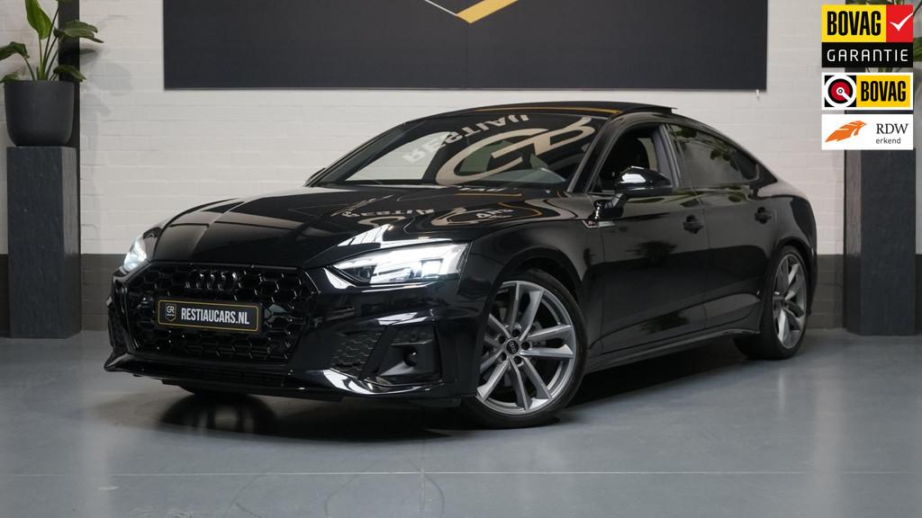 Audi A5 Sportback 35 TFSI 3x S-Line Black Optik AUTOMAAT-ACC, Gebruikt, Zwart, 4 cilinders, Zwart