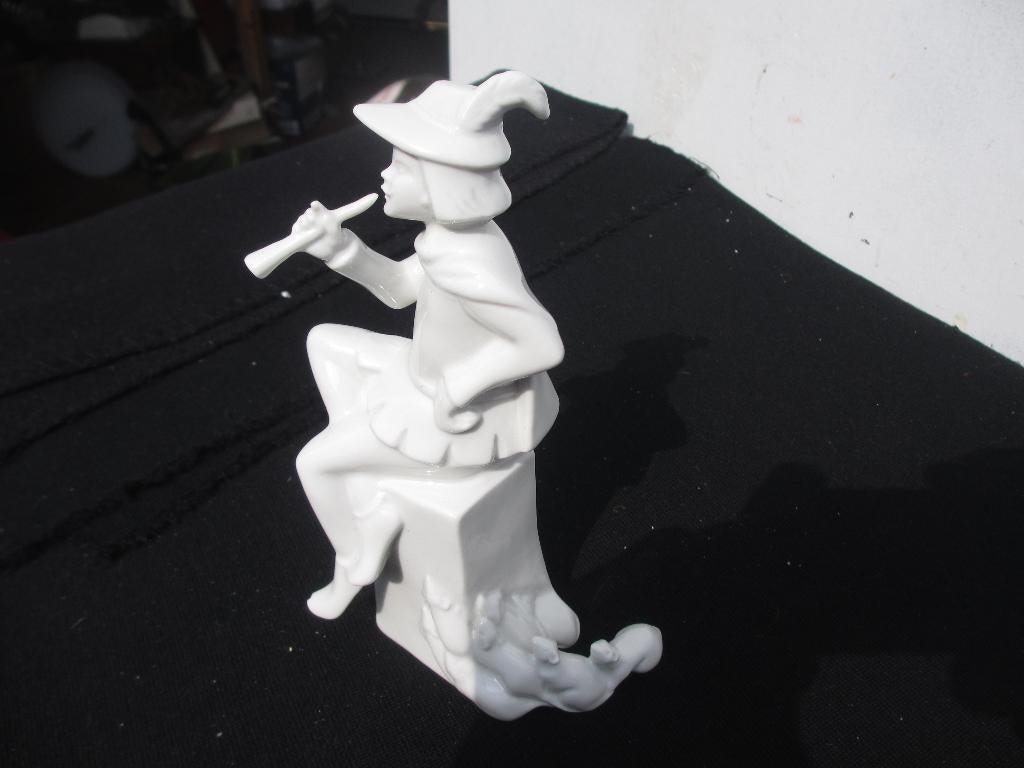 Porselein beeldje Rattenvanger van Hamelen Wagner & Apel, Antiek en Kunst, Ophalen of Verzenden