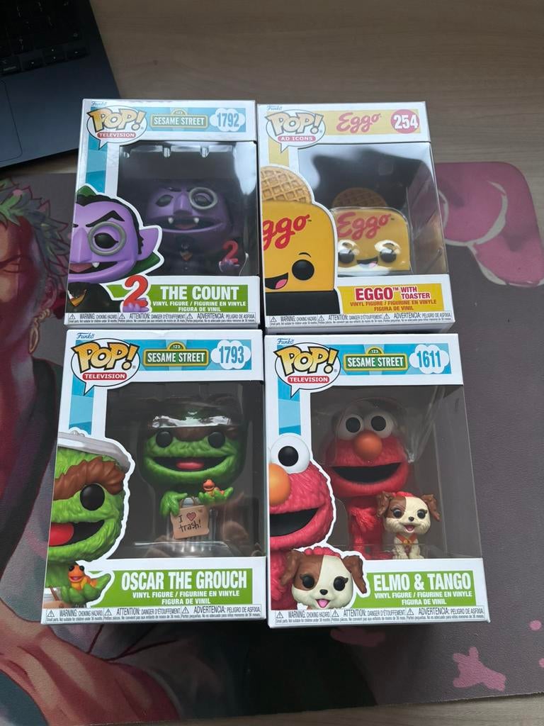 Funko Pop Sesame Street The Count Oscar Elmo & Eggo Toaster, Verzamelen, Poppetjes en Figuurtjes, Funko Europe, Ophalen of Verzenden