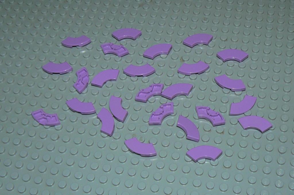 L829 Tegels gebogen 2x2 medium lavender 25 st., Ophalen of Verzenden, Nieuw, Losse stenen, Lego