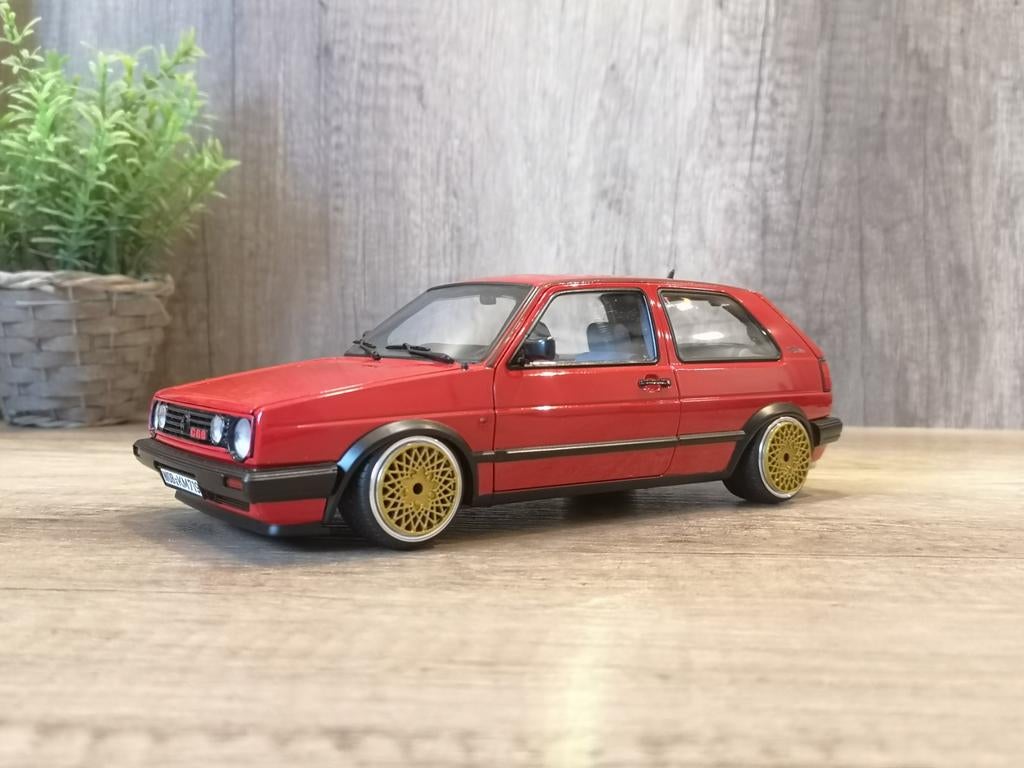 1:18 Norev Vw Golf Cl met BBS E50 velgen, Ophalen of Verzenden, Gebruikt, Auto, Norev