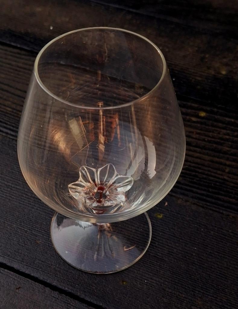 Vintage frans handgeblazen cognacglas, Verzamelen, Glas en Borrelglaasjes, Ophalen of Verzenden, Overige typen