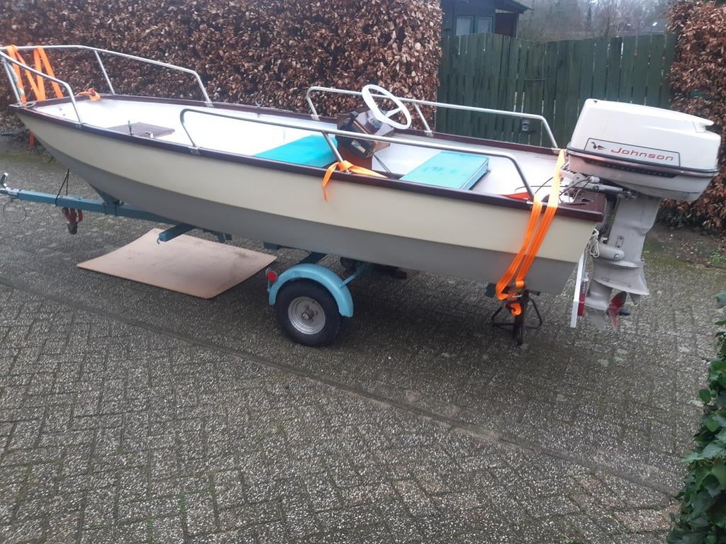 Italiaanse consoleboot 4m, Ophalen, Tot 10 pk, Zo goed als nieuw, 3 tot 6 meter