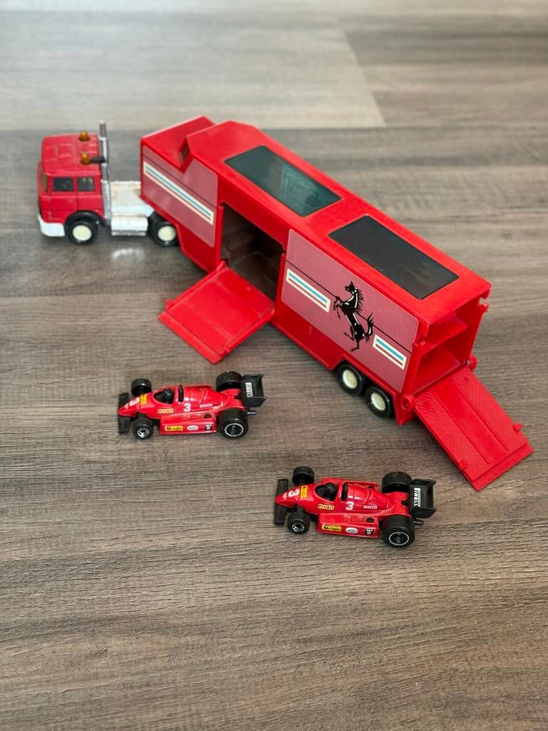 Matchbox SuperKings K-136 Ferrari vrachtwagen, Overige merken, Gebruikt, 1:50 of kleiner, Ophalen of Verzenden