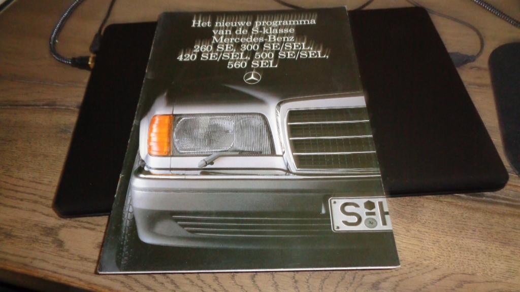 DIKKE  Folder MERCEDES  S - KLASSE  TYPE  126  ,  8-1985, Verzenden, Zo goed als nieuw, Mercedes