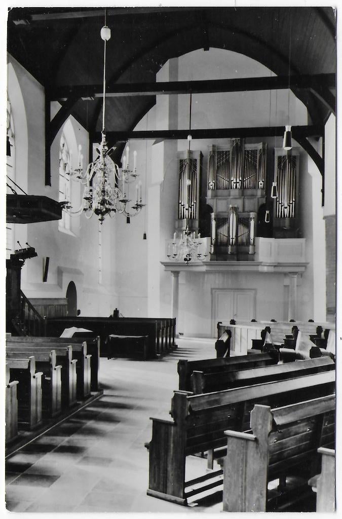 Oude Tonge Ned Herv Kerk Orgel Ongelopen Ansichtkaart B6787, Ophalen of Verzenden, 1920 tot 1940, Ongelopen