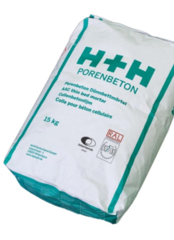 Porenbeton Cellenbetonlijm 15 kg (3 zakken), Ophalen