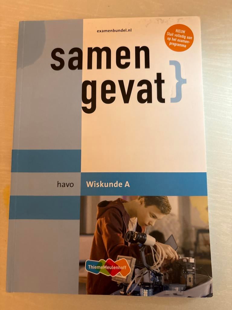 Samengevat Wiskunde A HAVO - Examenbundel, Ophalen of Verzenden, Zo goed als nieuw, HAVO, Wiskunde A