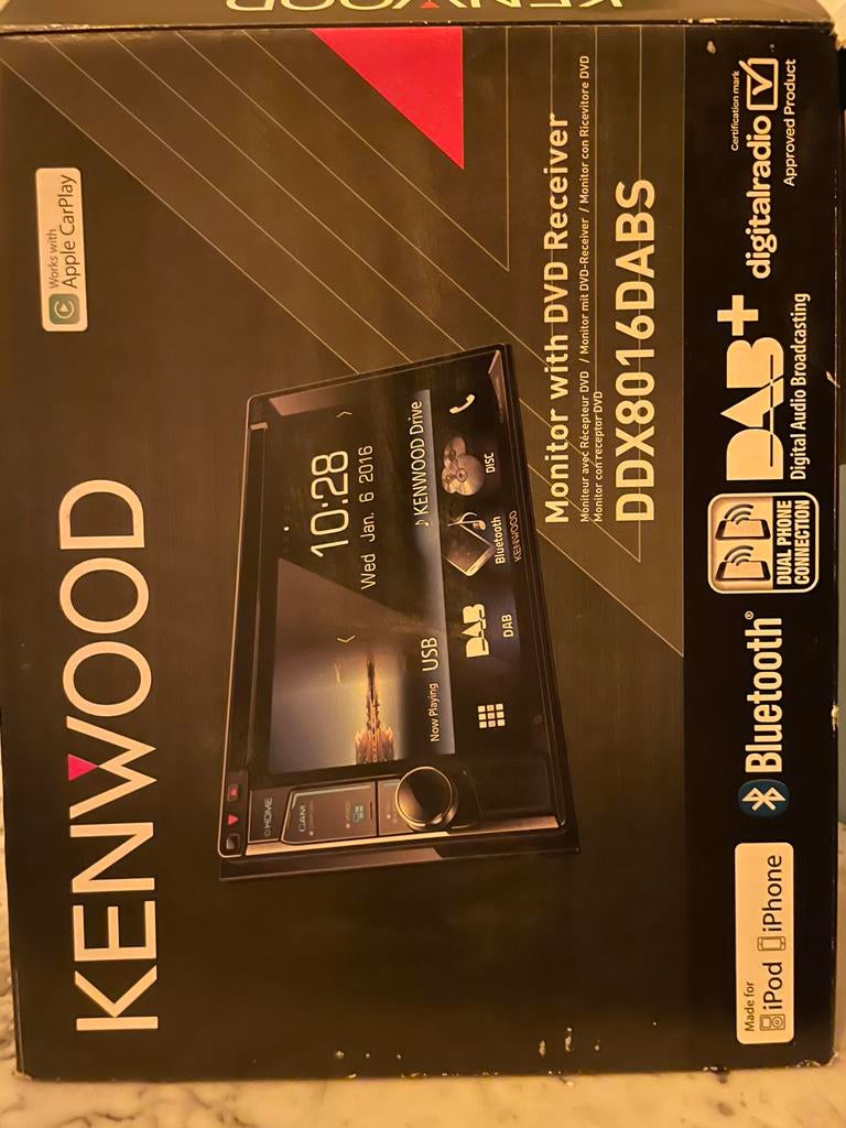 Kenwood DDX8016DABS Autoradio met DVD en DAB+, Ophalen of Verzenden, Gebruikt