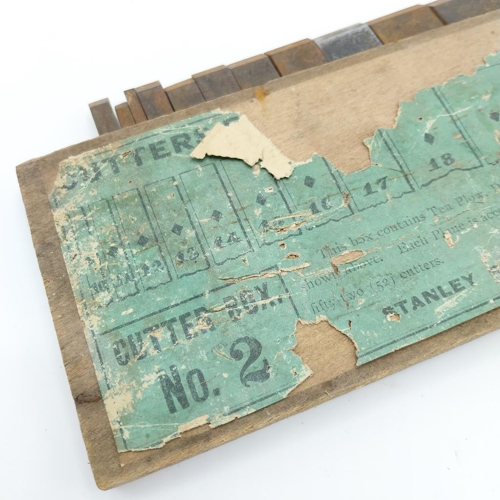 Stanley 55 Combinatieschaaf Box 2 schaafijzers: opknappers, Ophalen of Verzenden