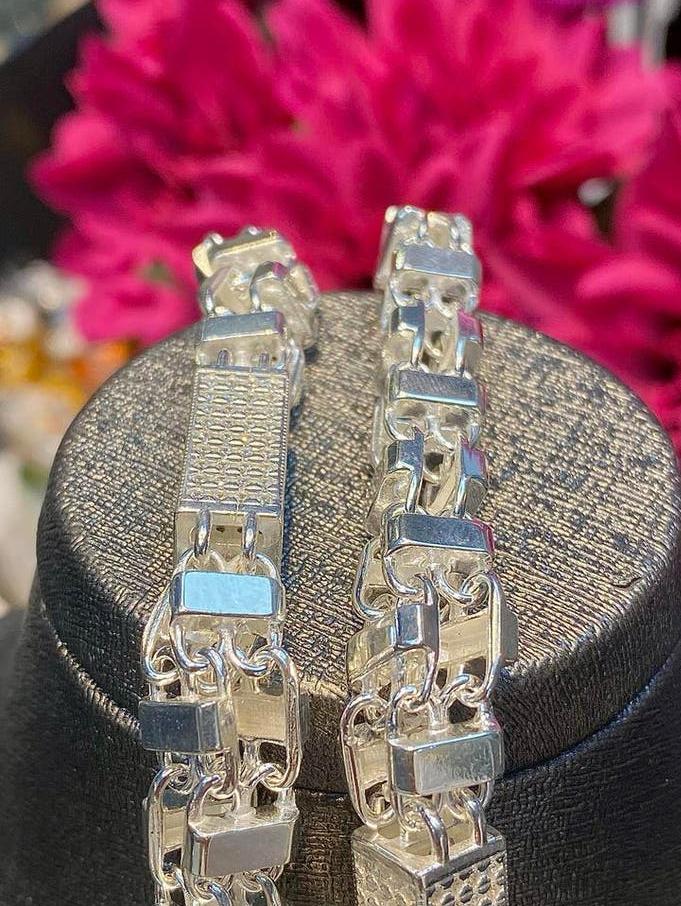 Zilveren Massieve Italy Magnum Set 🇮🇹, Nieuw, Verstelbaar, Ophalen of Verzenden, Zilver