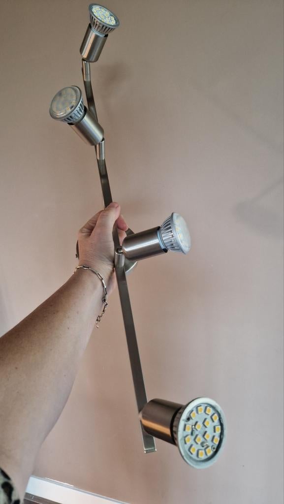 4-lichts LED-plafondspotbalk, Ophalen of Verzenden, Metaal of Aluminium, Led