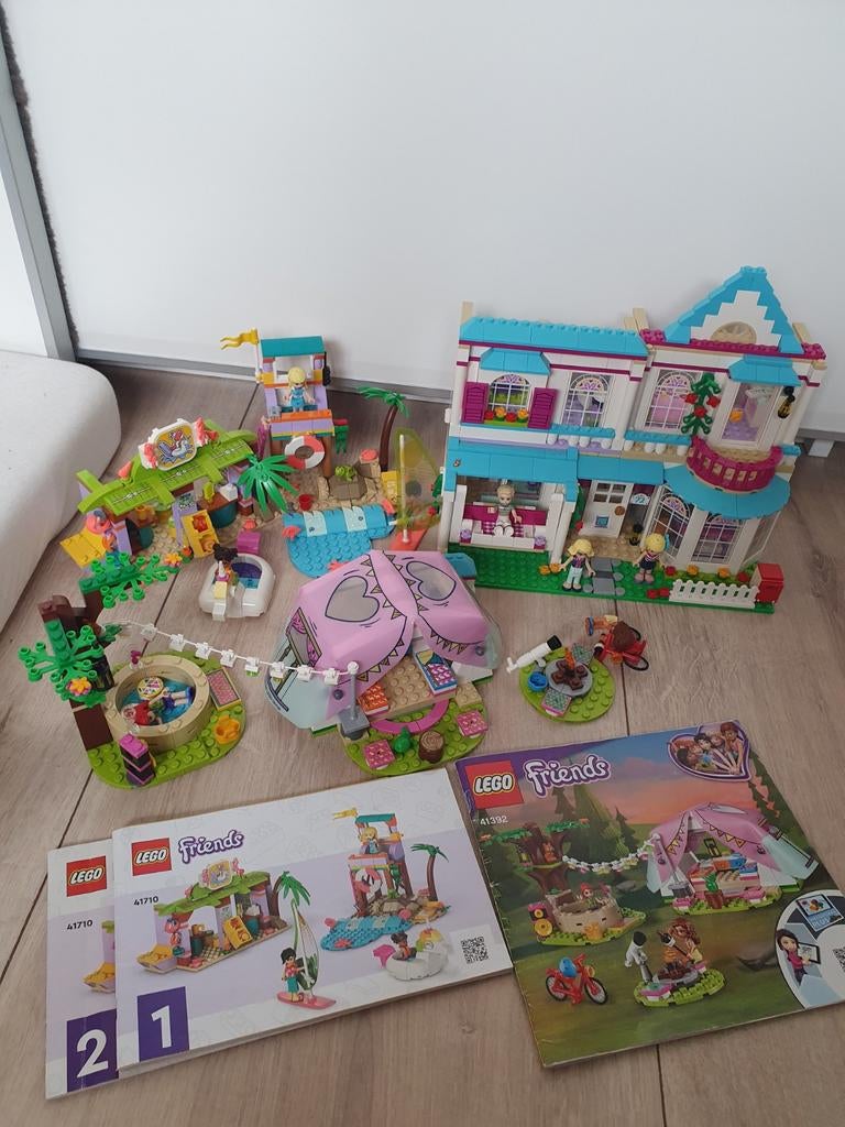 Veel LEGO friends, 41314 Stephanie's huis, 41710, 41392, Ophalen of Verzenden, Zo goed als nieuw, Toebehoren