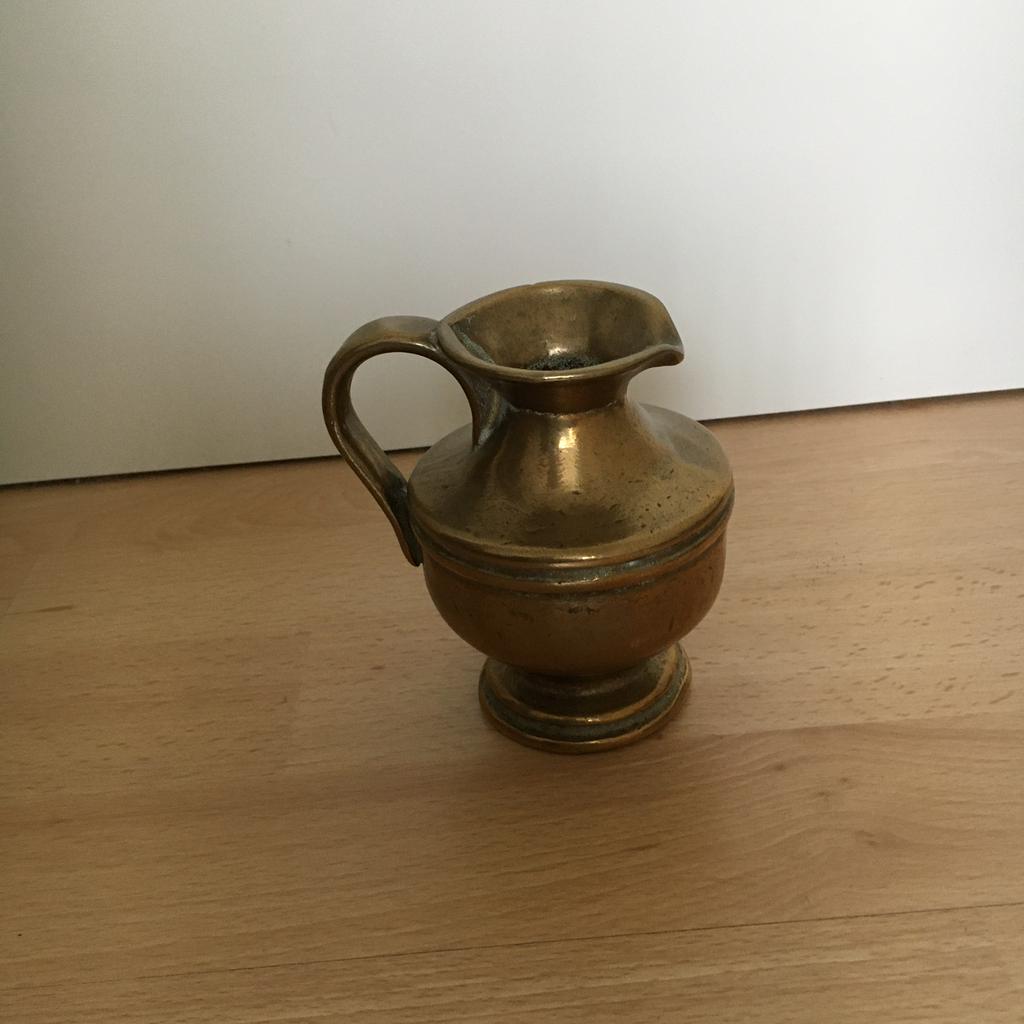 Koperen kan met oor H11 x diam 10 of Barthel Brander Fülmege, Antiek en Kunst, Ophalen of Verzenden, Koper