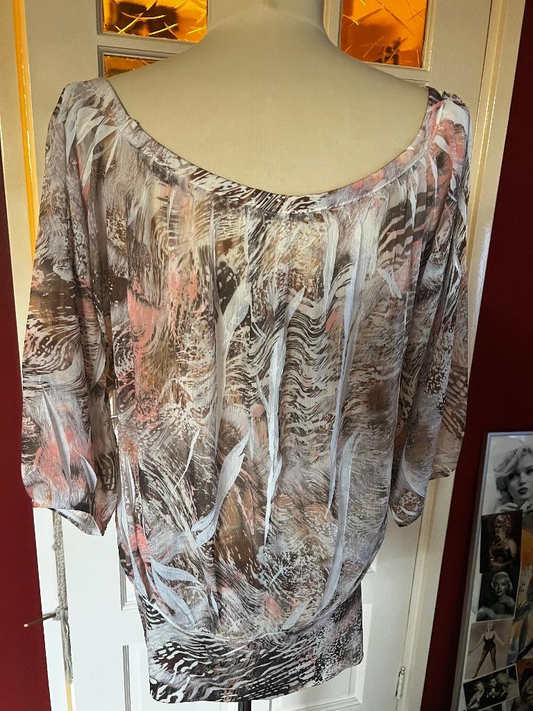 blouse in roze tinten, Ophalen, Zo goed als nieuw, Maat 38/40 (M), Roze