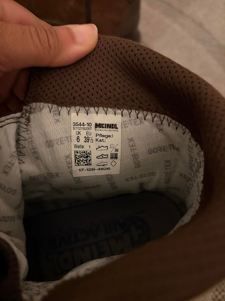 Meindl Kisten Wandelschoenen Maat 6 Nieuw, Ophalen of Verzenden, Nieuw, Bruin, Wandelschoenen of Bergschoenen