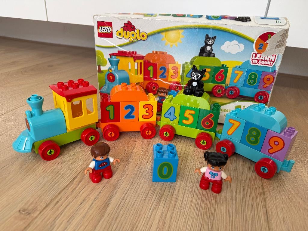 Duplo Getallentrein 10847, Gebruikt, Compleet, Ophalen of Verzenden, Duplo