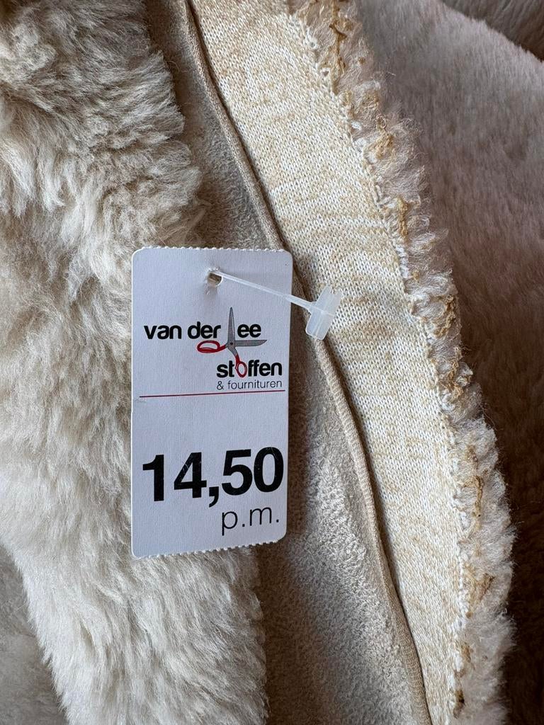 Imitatiebont Van der Lee Stoffen, Overige materialen, 120 cm of meer, Beige, Ophalen of Verzenden