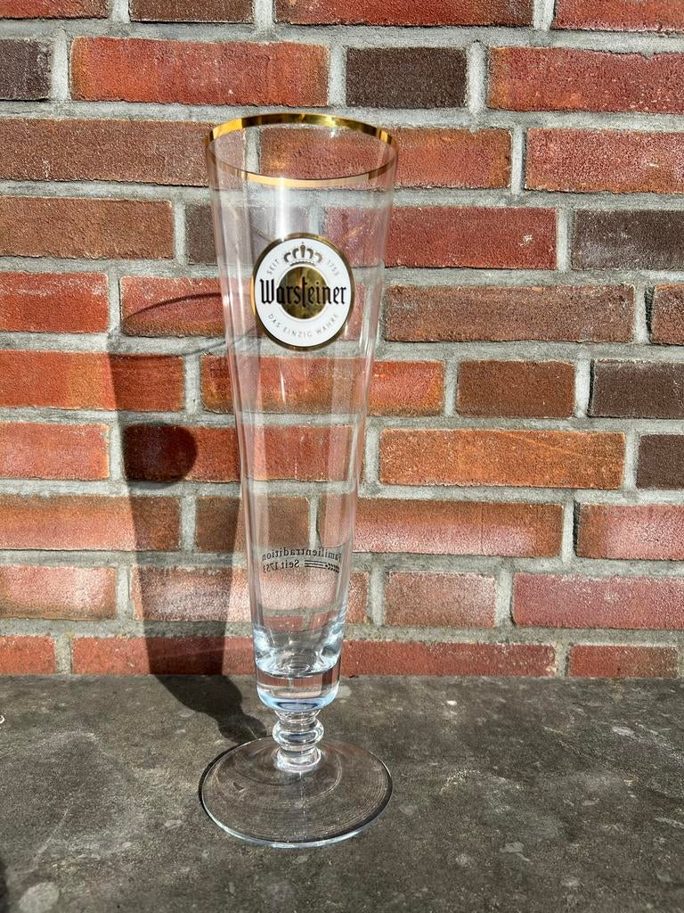 Uniek Warsteiner 1L glas, Ophalen, Nieuw, Glas of Glazen, Overige merken
