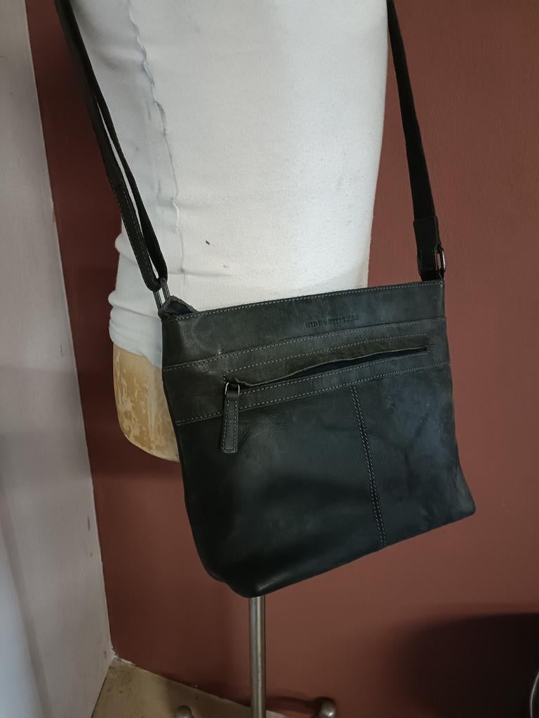 Hide & Stitches tas, Ophalen of Verzenden, Zwart, Handtas