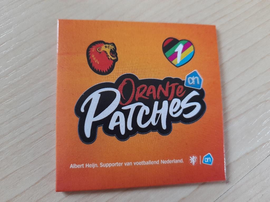 1 ZAKJE ORANJE PATCHES ACTIE AH, Verzamelen, Supermarktacties, Albert Heijn, Ophalen of Verzenden