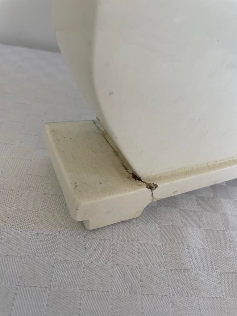 Delfts blauwe tafelklok met Hollands tafereel, Ophalen of Verzenden