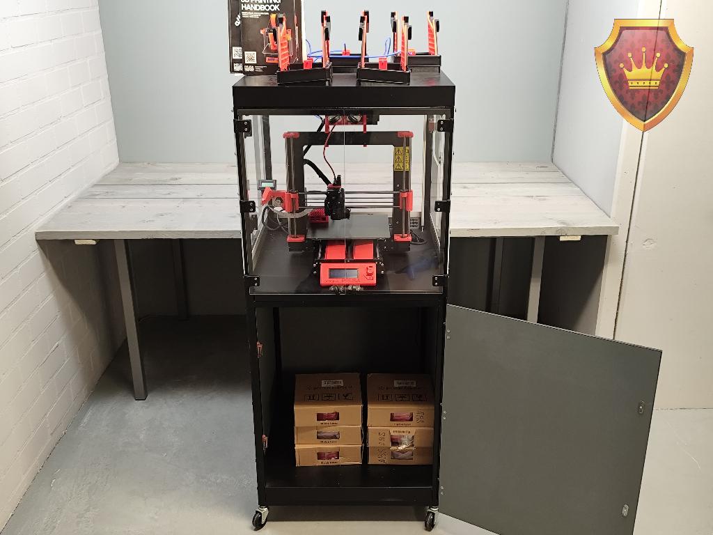 Prusa I3 MK3S 3D-printer + MMU3 + filament + Raspberry Pi, Computers en Software, 3D Printers, Ophalen, Zo goed als nieuw, Prusa