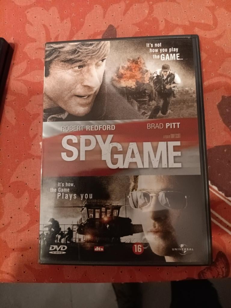 Spy Game DVD met Robert Redford en Brad Pitt, Cd's en Dvd's, Vanaf 16 jaar, Ophalen of Verzenden, Gebruikt, Actiethriller