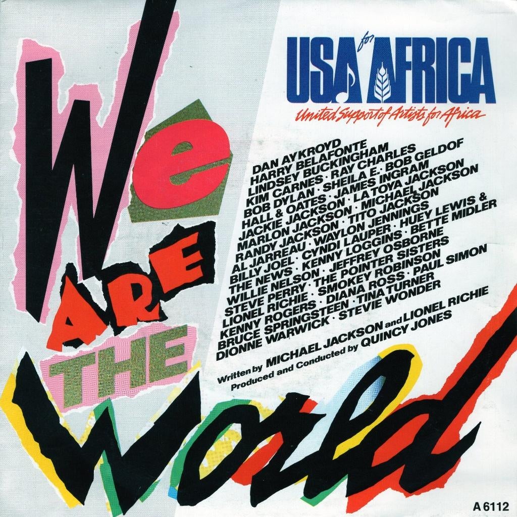 USA FOR AFRICA  -  We are the world, Cd's en Dvd's, Vinyl Singles, Gebruikt, 7 inch, Single, Ophalen of Verzenden