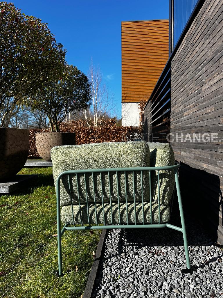 Pedrali Nolita loungebanken + Tribeca stoelen NIEUW -50%, Tuin en Terras, 4 zitplaatsen, Waterstad 23, Loungeset, Bank