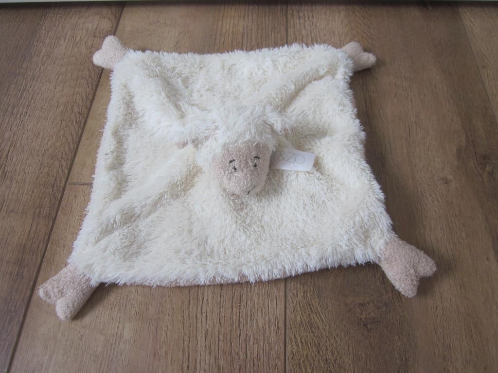 Happy Horse roomwit bruin superzacht pluche schaap doekje, Kinderen en Baby's, Speelgoed | Knuffels en Pluche, Ophalen of Verzenden